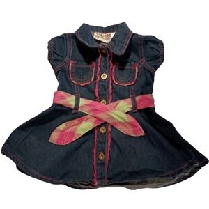 Carter's Baby Girls Blue Jeans Dress‎ SKUK061